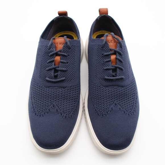 Cole Haan Grand+ Stitchlite Casual Shoes Mens Size 9.5W Wide Width Blue Lace Up - Picture 10 of 12